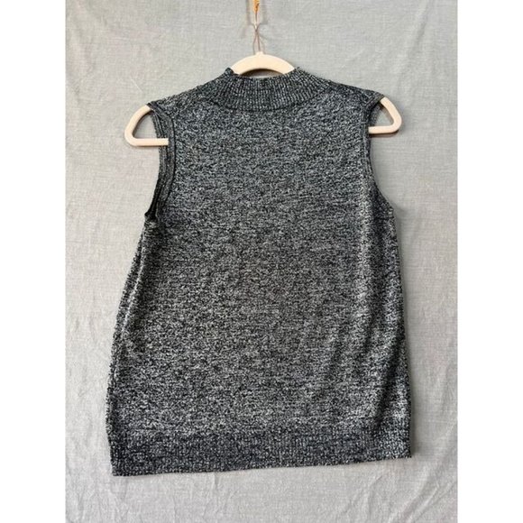 Adrienne Vittadini Shirt Women PM Black Sleeveless Pullover Top Ladies. - Picture 5 of 8